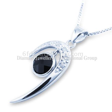  925 Sterling Silver Agate Pendant