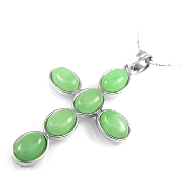  925 Sterling Silver Jade Pendant (Argent 925 Pendentif de jade)