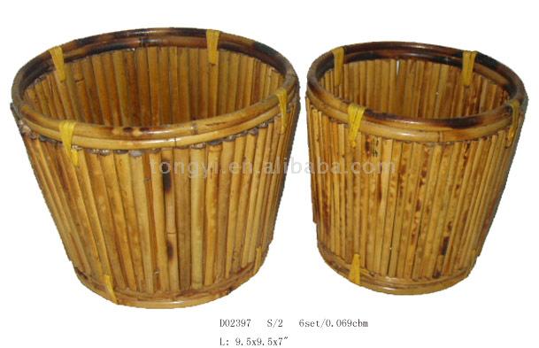 Round Bamboo Basket (Round Bamboo Basket)