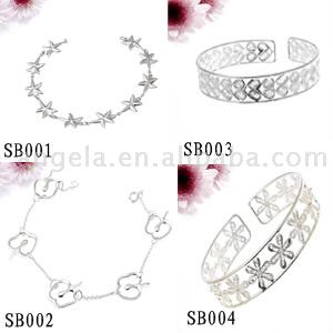  Fashion Sterling Silver Bracelet & Bangle