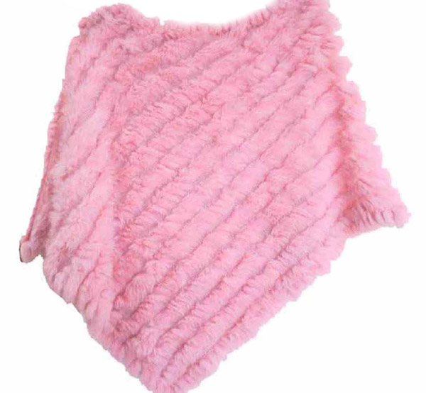  Rabbit Fur Knitted Scarf / Shawl (Fourrure de lapin tricoté Scarf / Shawl)