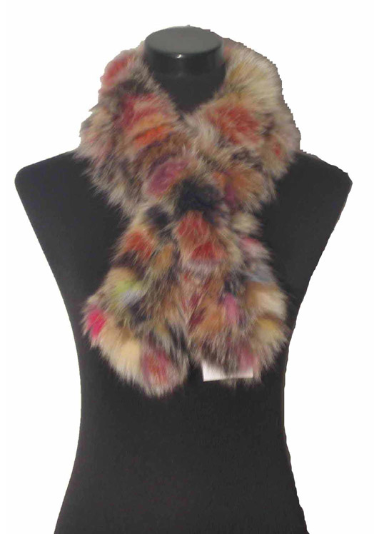  Fox Fur Knitted Scarf ( Fox Fur Knitted Scarf)