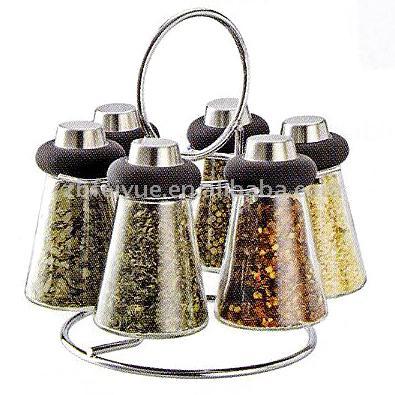  Glass Condiment Jar Set ( Glass Condiment Jar Set)