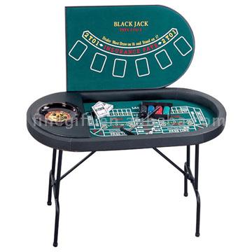  3-In-1 Casino Table with Leg (with Chip) ( 3-In-1 Casino Table with Leg (with Chip))
