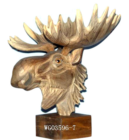  Wooden Moose Head ( Wooden Moose Head)
