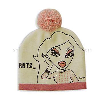  Pom-Pom Printed Hat ( Pom-Pom Printed Hat)