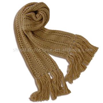  Pointelle Scarf (Soft Acrylic)