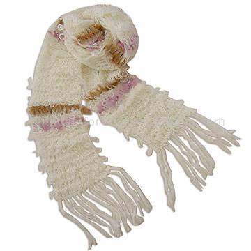  Multi-Color Rabbit Fur Scarf (Loop Yarn)