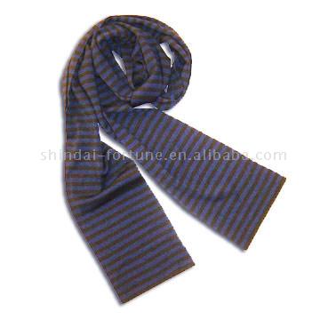  Long Drooping Skinny Stripe Tubular Scarf