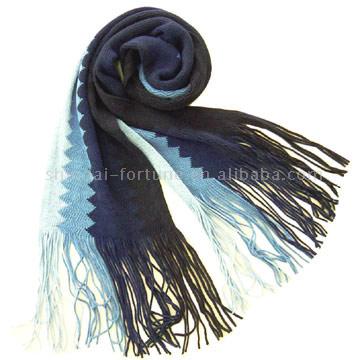  Multi-Zig-Zag Stripe Scarf