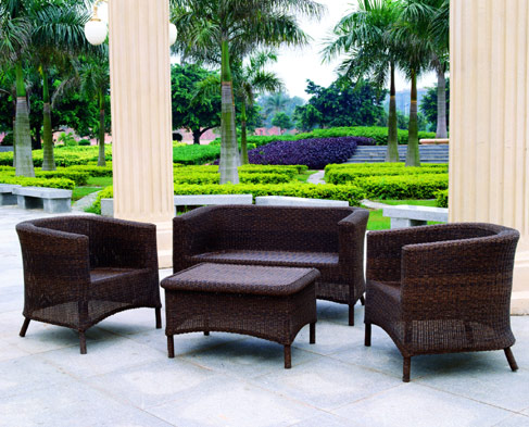  Aluminum Frame Resin Wicker Conversation Set (Алюминиевая рама Смола плетеная Переписка Установить)