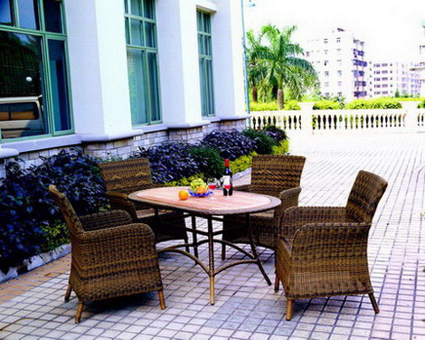  Resin Wicker Dining Set (Смола плетеная Dining Set)