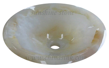 White Onyx Badezimmer Waschbecken (White Onyx Badezimmer Waschbecken)