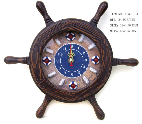 Holz Nautik-Wheel Clock (Holz Nautik-Wheel Clock)