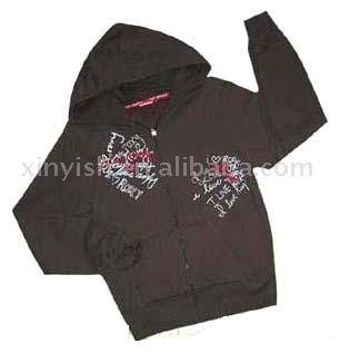  Ladies` Zip Hoodie