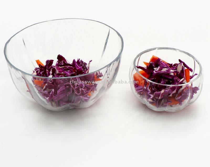  Glass Salad Bowl (Verre Saladier)