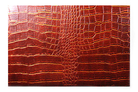  Embossed PVC Artificial Crocodile Leather for Handbag ()