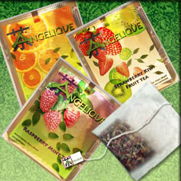  Herbal Fruit Tea in Tea Bag with String and Tag (Kräuter Früchte Tee in Teebeutel mit Faden und Etikett)