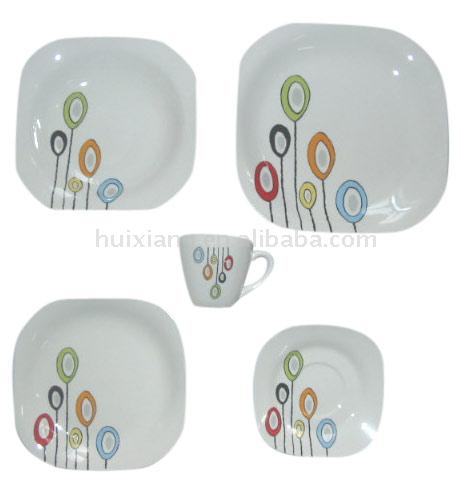 Porcelain Square Dinner Set (Porcelaine Square Dinner Set)