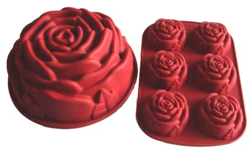 Silicone Rose Shaped Baking Set (Silicone Rose Shaped Baking Set)