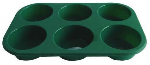  Silicone 6-Cup Muffin Pan (Silicone 6 muffins)