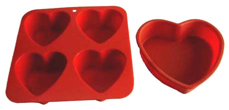  Silicone Heart Shaped Cake Mould (Silicone Heart Shaped moule à cake)