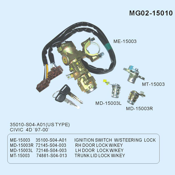  Ignition Switch Set (Placer le commutateur d`allumage)