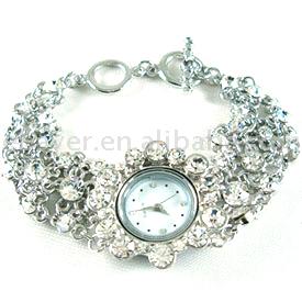 Antique Marcasite Crystal Bangle (Watch)