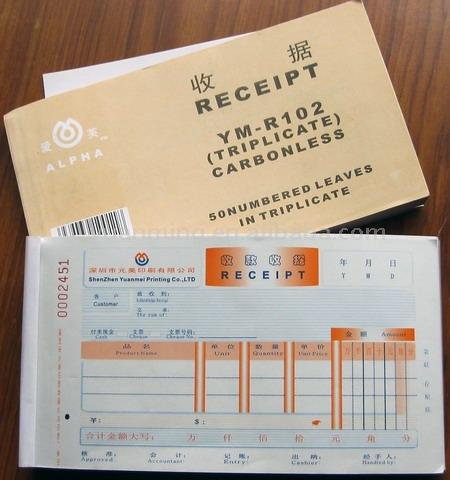  Two-Part Receipt Book ( Two-Part Receipt Book)
