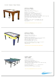  Air Hockey / Table Tennis (Air Hockey / Настольный теннис)