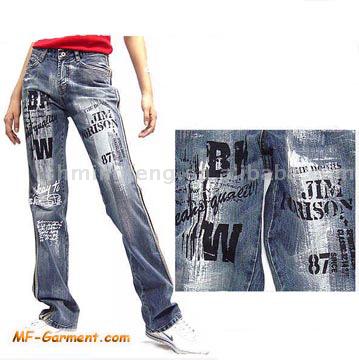  Ladies` Denim Jeans (Damen Denim Jeans)