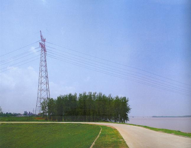  500kV Qianxian Electric Transmission Line Steel Tube Tower