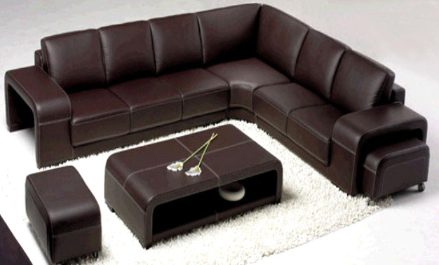  Modern Combined Leather Sofa