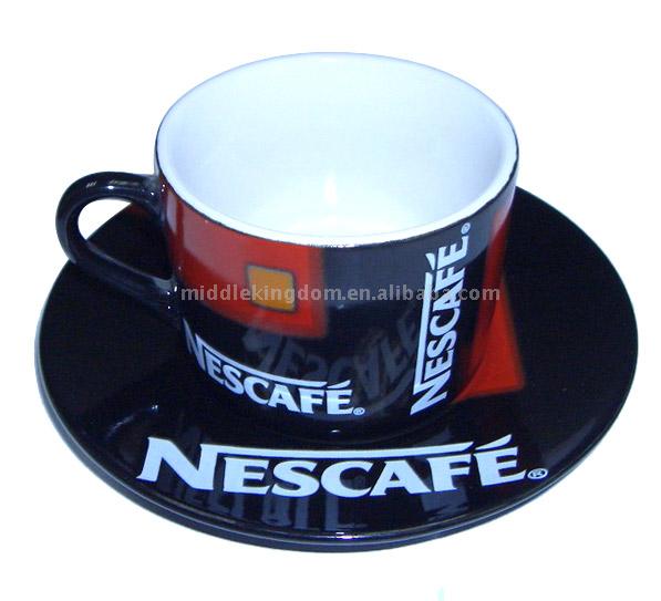 Espresso Nescafe Cup & Saucer Set (Espresso Nescafe Cup & Saucer Set)