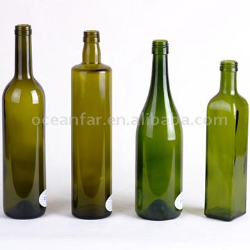  Green Glass Bottle for Red Wine and Oil (Verre Vert Bouteille de Vin Rouge et du pétrole)