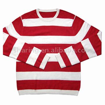  Men`s Stripe Raglan Sweater (Мужские Stripe реглан свитер)