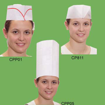  Paper Cap, Paper Chef Cap, Terylene Chef Cap (Livre Cap, Paper Chef Cap, Terylene Chef Cap)
