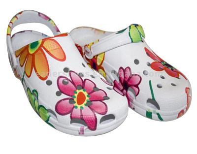  Clogs with Painted Flowers (Sabots de fleurs peintes)