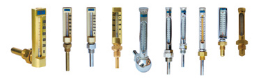  Glass Thermometer with Metallic Protector