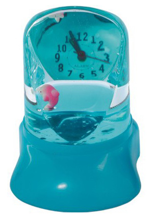  Novelty Desk Clock with Coloful Liquid In Acrylic Base ( Novelty Desk Clock with Coloful Liquid In Acrylic Base)
