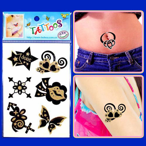  Golden Tattoo Stickers (Golden Tattoo Stickers)