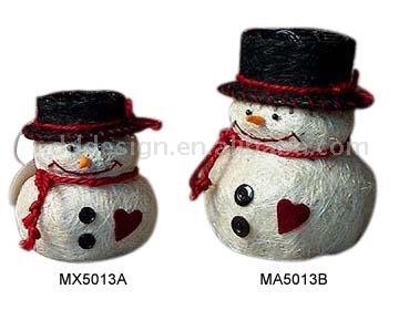  Sisal Snowmen Box (Sisal Bonhommes Box)