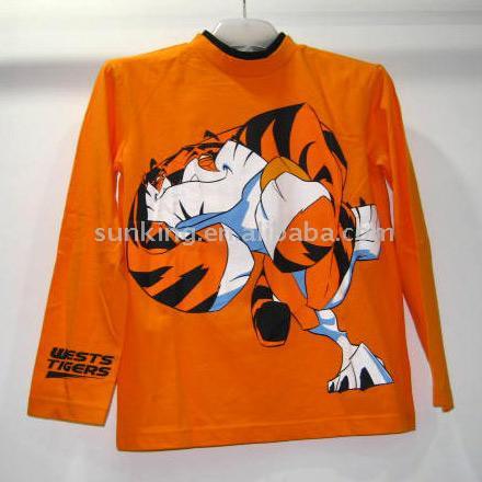  Long Sleeve Cartoon T-Shirt ( Long Sleeve Cartoon T-Shirt)