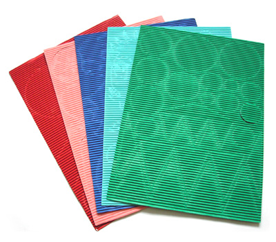  Color Corrugated Paper with Cut Designs (Couleur ondulé imprimé avec les dessins et modèles Cut)