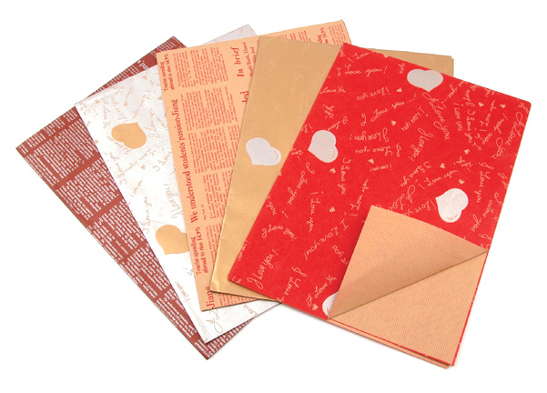  Printed Ribbed Kraft Paper ( Printed Ribbed Kraft Paper)