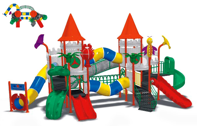  Play Ground, Play Center And Slide Combination (Площадка, игровом центре, салазки)