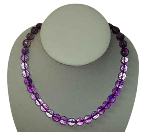  128-Cut Crystal Necklace