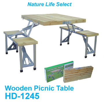 Holz Portable Picknick Tisch (Holz Portable Picknick Tisch)