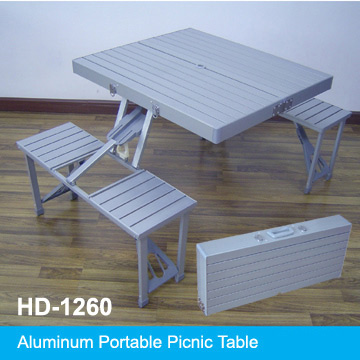  Aluminum Portable Picnic Table (Алюминиевый Портативный пикника таблице)