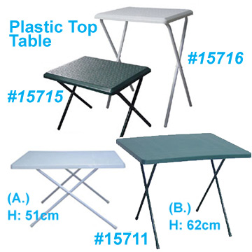  Plastic Top Folding Table (Plastic Top Klapptisch)